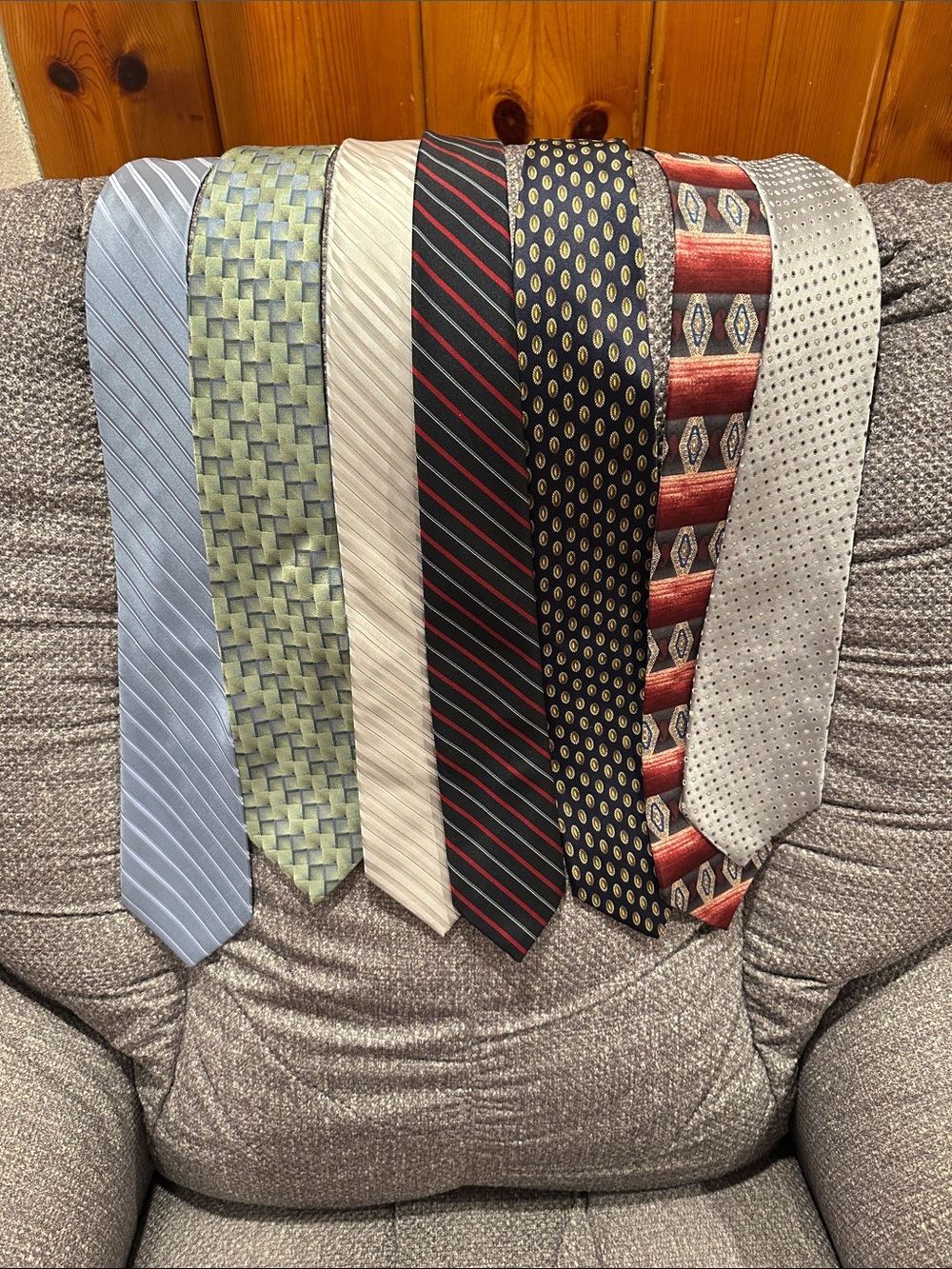 Classic Men's Neckties Assorted Colors - Pack of 7